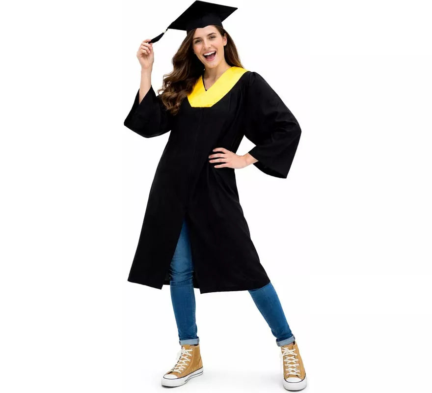 Translation missing: fr.Disfraz de Graduado dorado para adultos