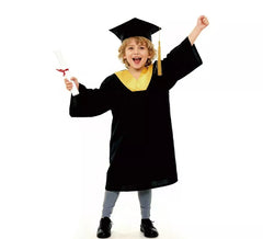 Costume de remise de diplôme plaqué or pour enfant