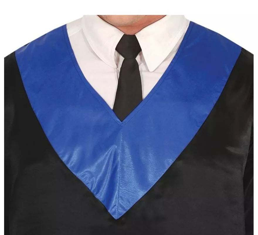 Translation missing: fr.Disfraz de Graduado negro y azul adulto
