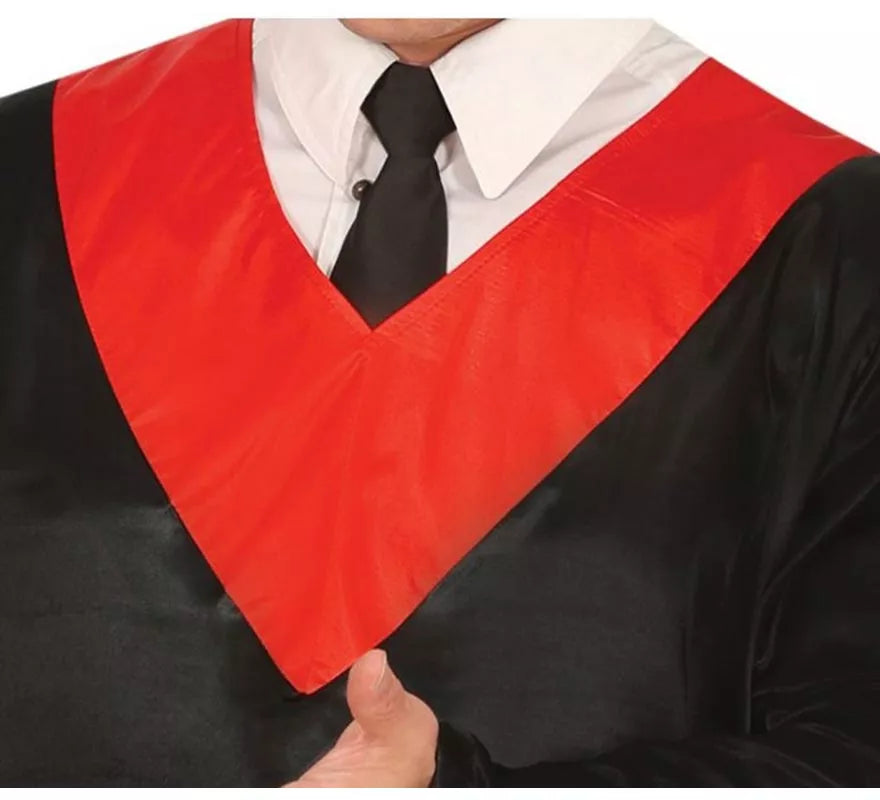Translation missing: fr.Disfraz de Graduado negro y rojo adulto