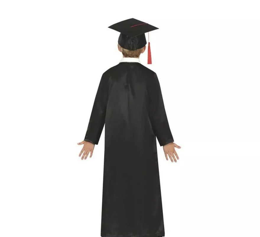 Translation missing: fr.Disfraz de Graduado rojo y negro para niños y adolescentes