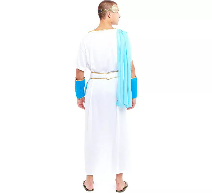 Translation missing: fr.Disfraz de Griego Blanco de la Nobleza para hombre