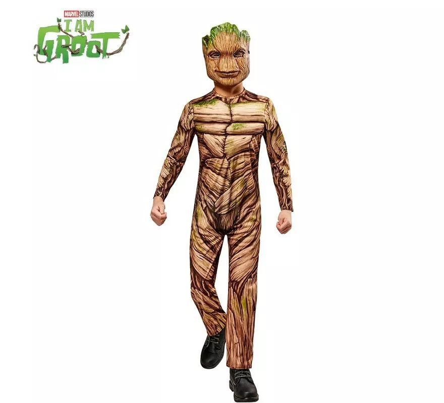 Translation missing: fr.Disfraz de Groot Guardianes de la Galaxia musculoso deluxe para niño