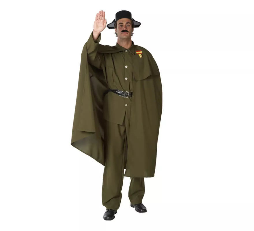 Translation missing: fr.Disfraz de Guardia Civil con Capa para hombre