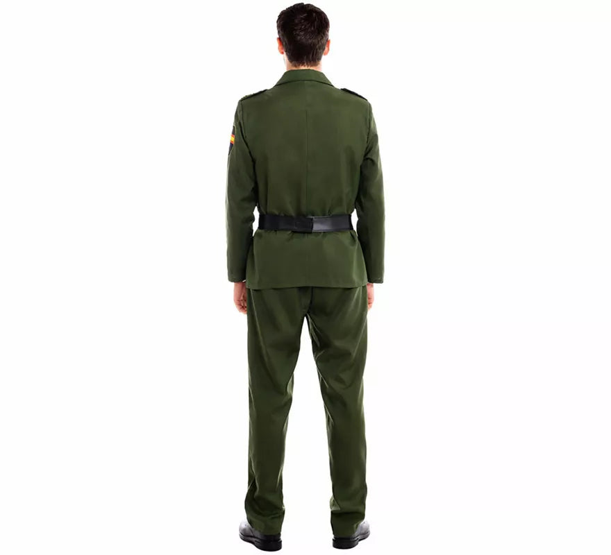 Translation missing: fr.Disfraz de Guardia Civil Verde para hombre