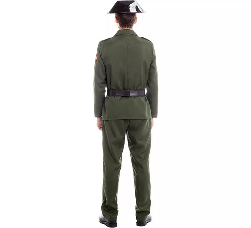 Translation missing: fr.Disfraz de Guardia Civil Verde para hombre
