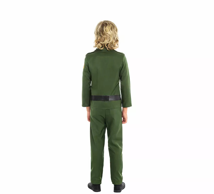 Translation missing: fr.Disfraz de Guardia Civil Verde para niño