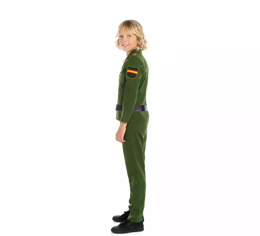 Translation missing: fr.Disfraz de Guardia Civil Verde para niño