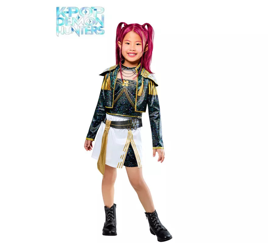 Translation missing: fr.Disfraz de Guerrera K-Pop Mira Golden para niña