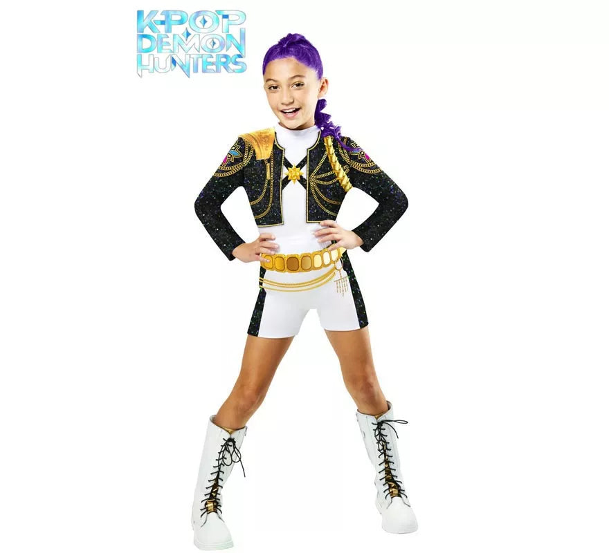 Translation missing: fr.Disfraz de Guerrera K-Pop Rumi Golden Classic para niña