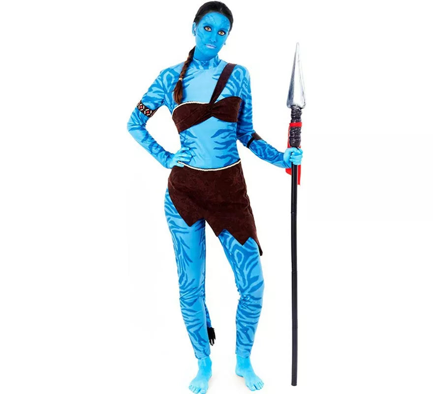Translation missing: fr.Disfraz de Guerrera Tribal azul para mujer