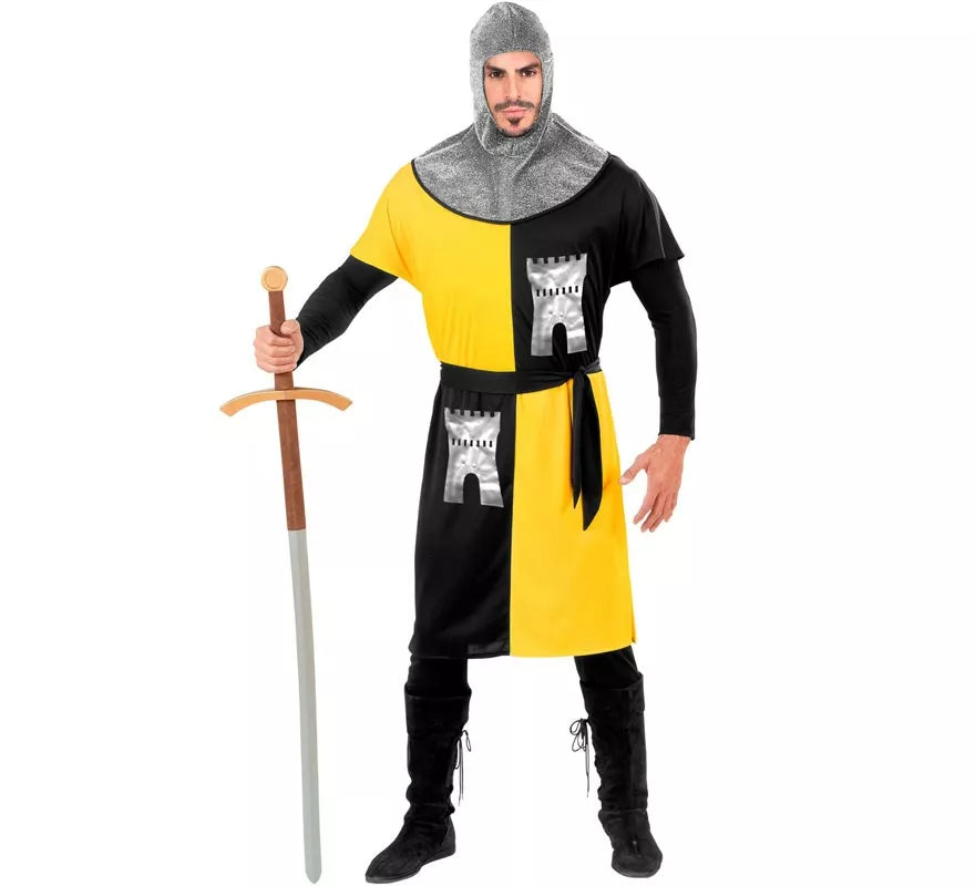 Translation missing: fr.Disfraz de Guerrero Medieval Amarillo para hombre