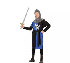 Déguisement guerrier médiéval bleu garçon