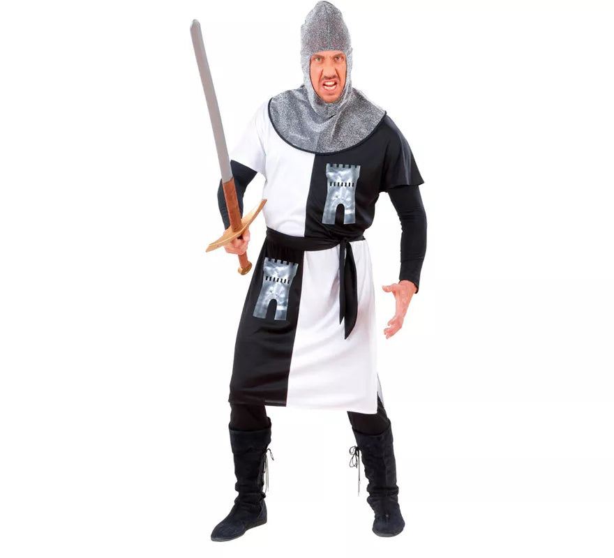 Translation missing: fr.Disfraz de Guerrero Medieval Blanco para hombre