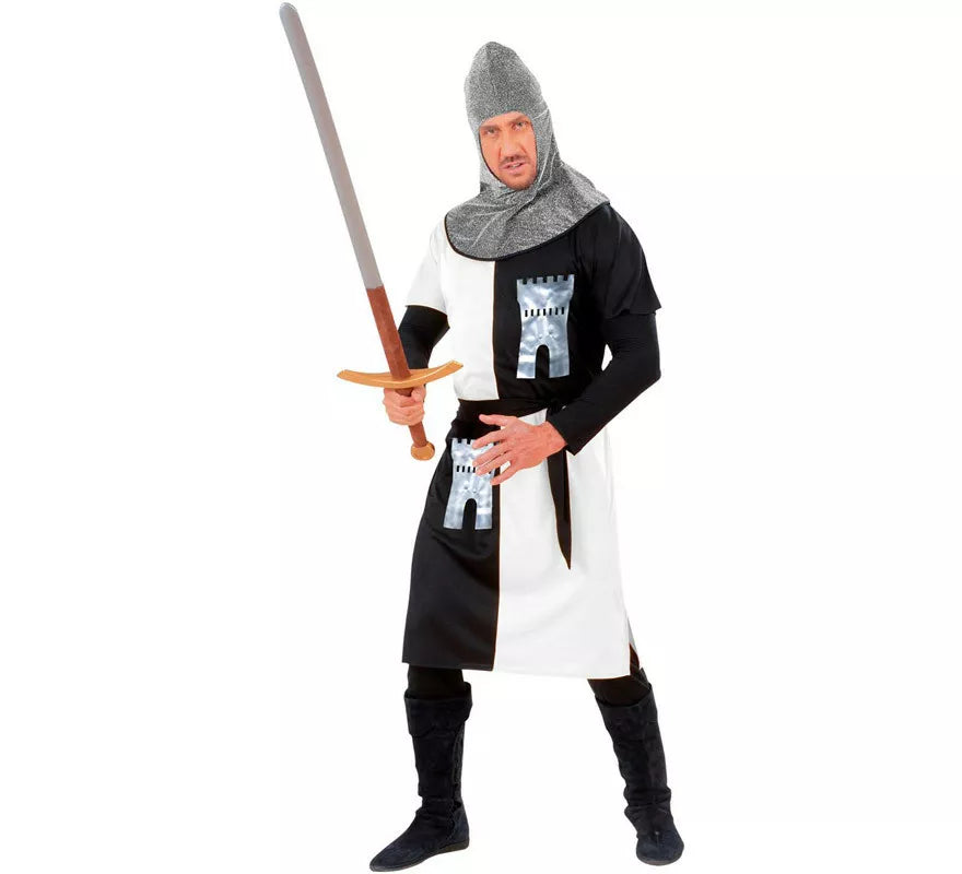 Translation missing: fr.Disfraz de Guerrero Medieval Blanco para hombre