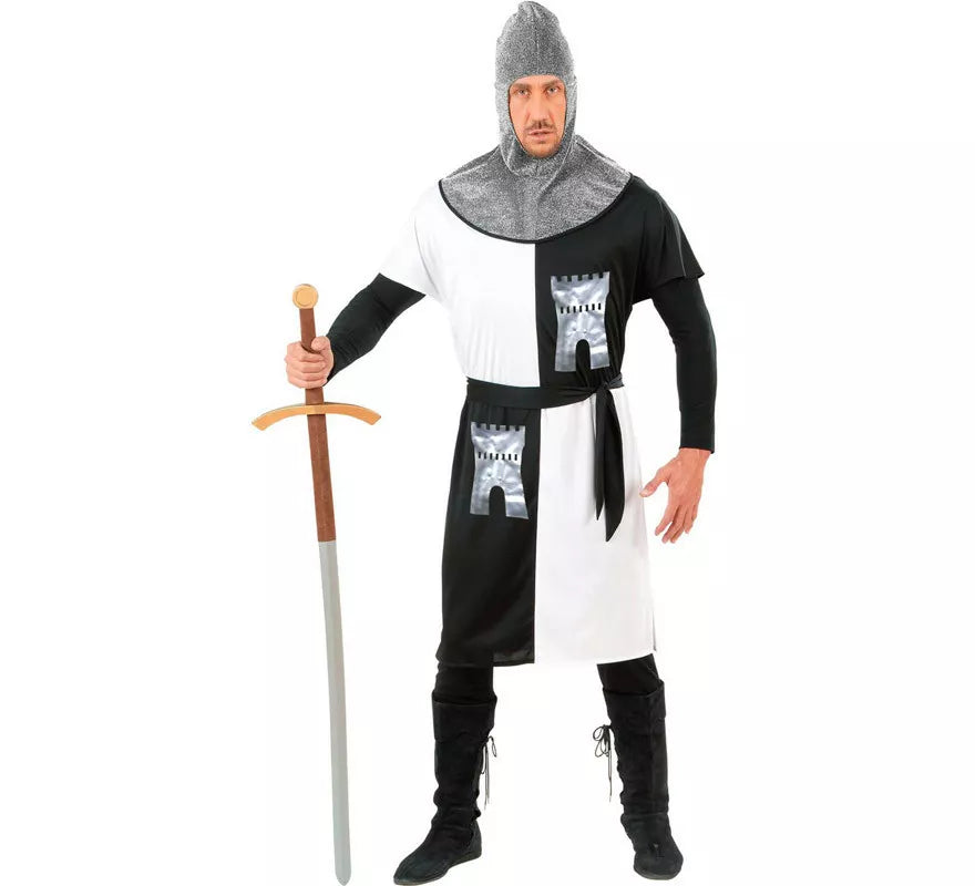 Translation missing: fr.Disfraz de Guerrero Medieval Blanco para hombre