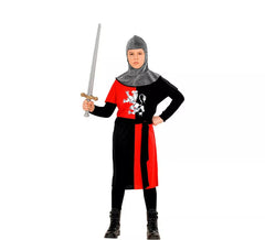 Déguisement guerrier médiéval rouge garçon