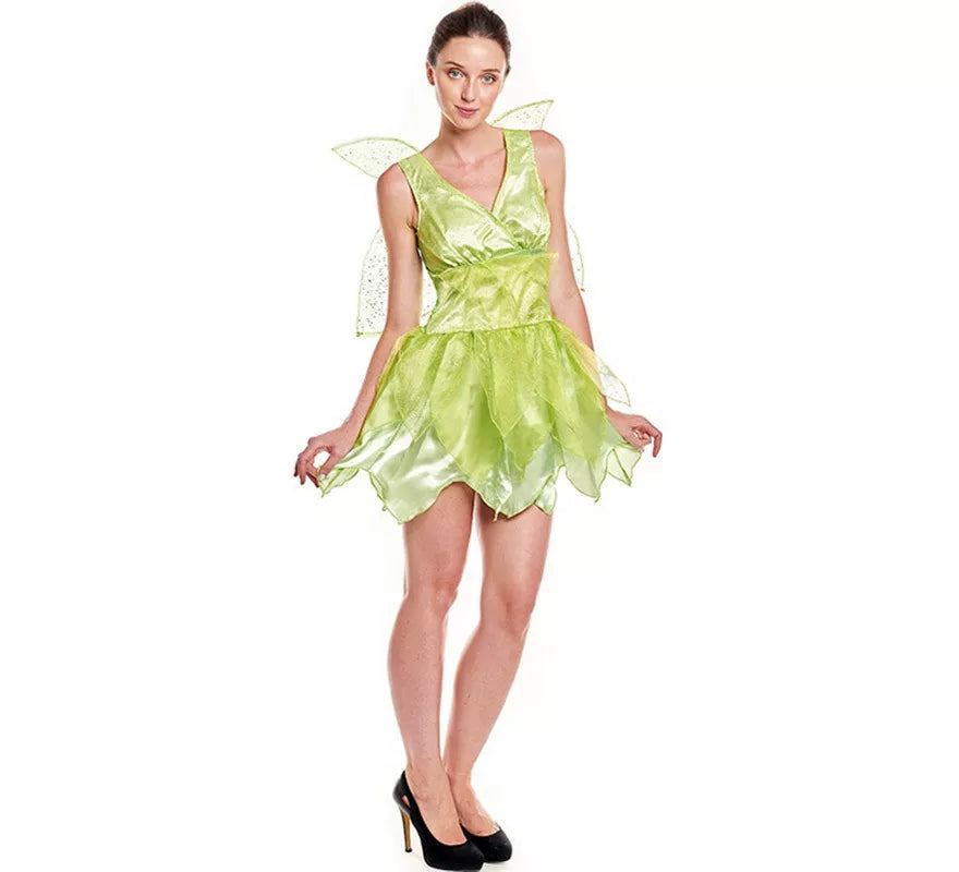 Translation missing: fr.Disfraz de Hada Floral Verde para mujer