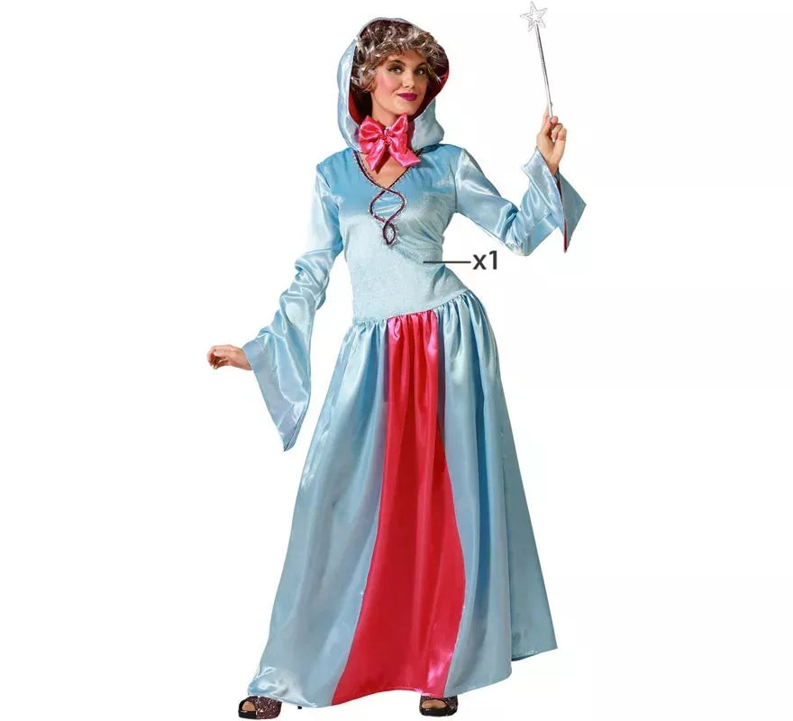 Translation missing: fr.Disfraz de Hada Madrina azul para mujer