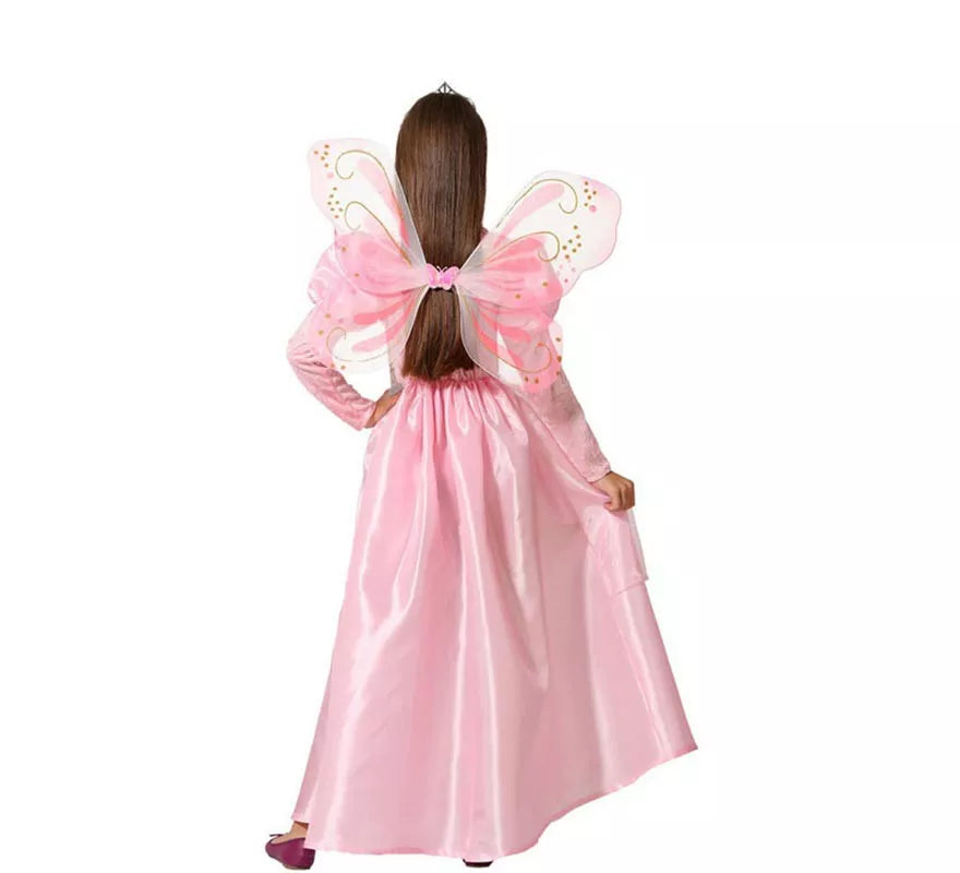 Translation missing: fr.Disfraz de Hada Madrina Rosa con Varita para niña