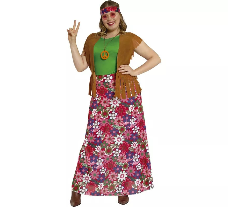 Disfraz de Happy Hippie para Mujer