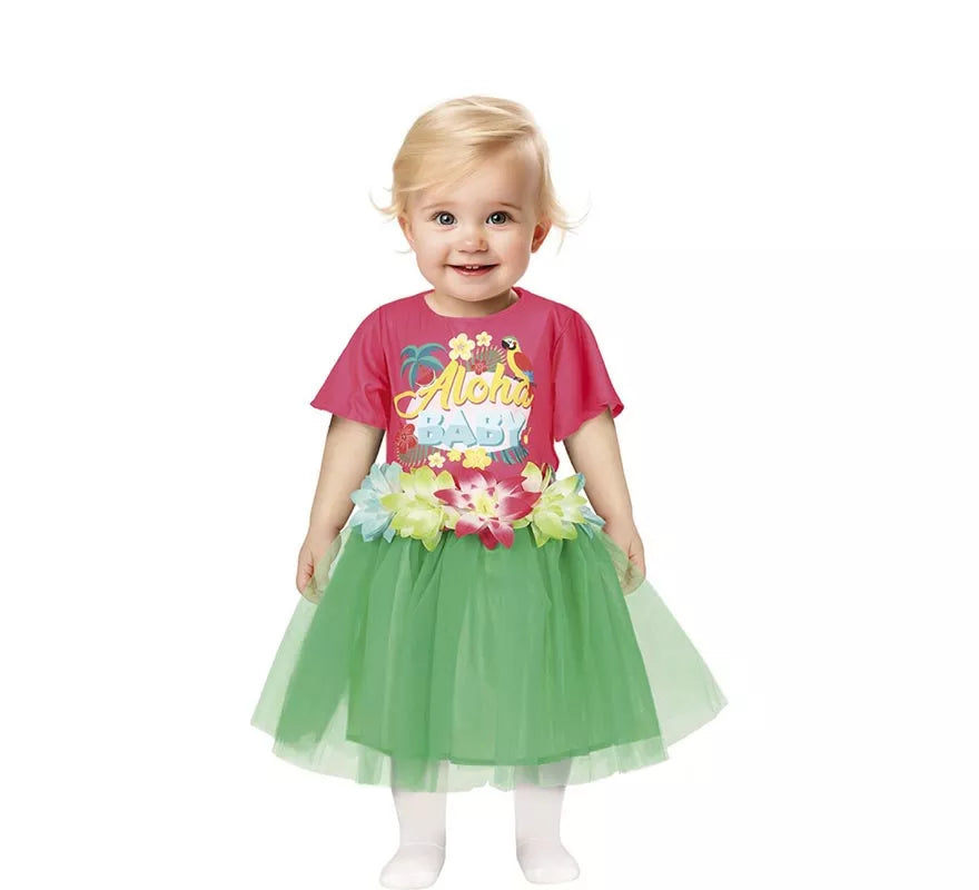 Disfraz de Hawaiana Tropical para niña y bebé