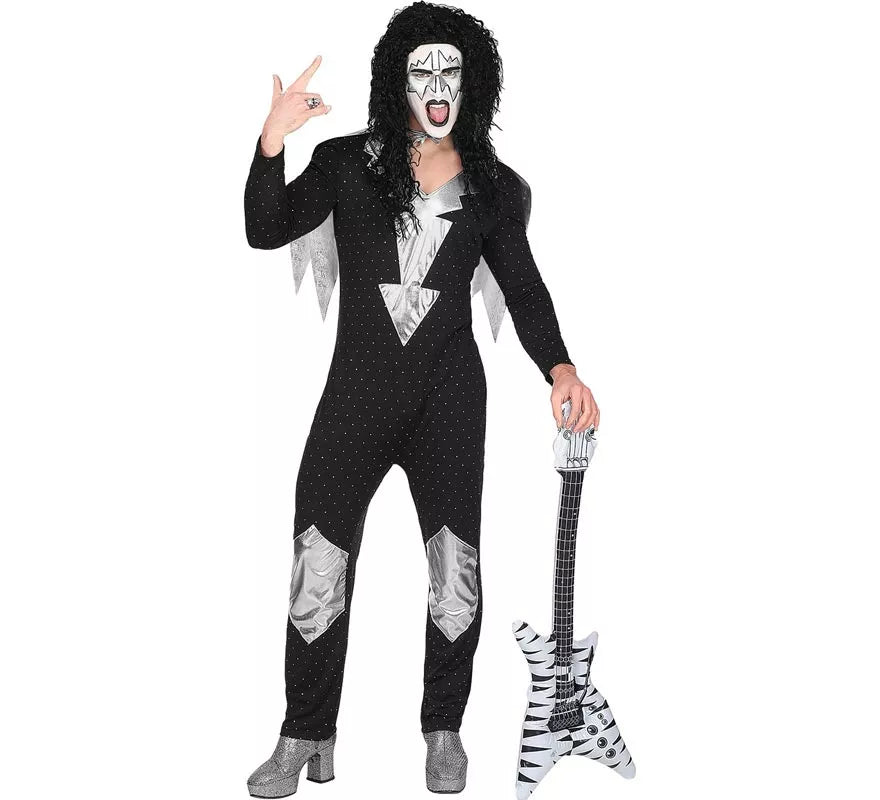 Translation missing: fr.Disfraz de Heavy Metal Estrella de Rock famosa para hombre