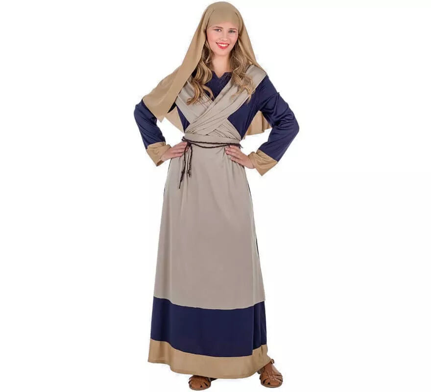 Translation missing: fr.Disfraz de Hebrea Marrón y Azul para mujer
