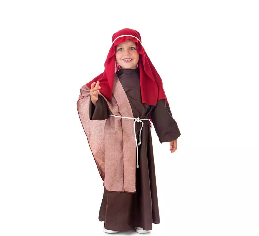 Translation missing: fr.Disfraz de Hebreo manto burdeos para niños
