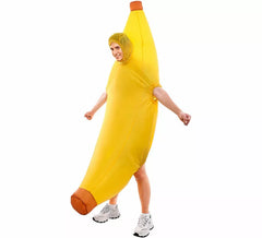 Déguisement banane gonflable adulte