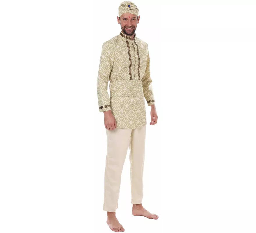 Translation missing: fr.Disfraz de Hindú Bollywood con Turbante para hombre