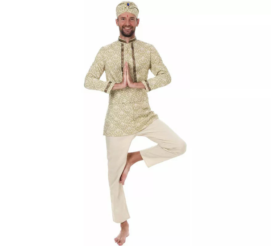 Translation missing: fr.Disfraz de Hindú Bollywood con Turbante para hombre