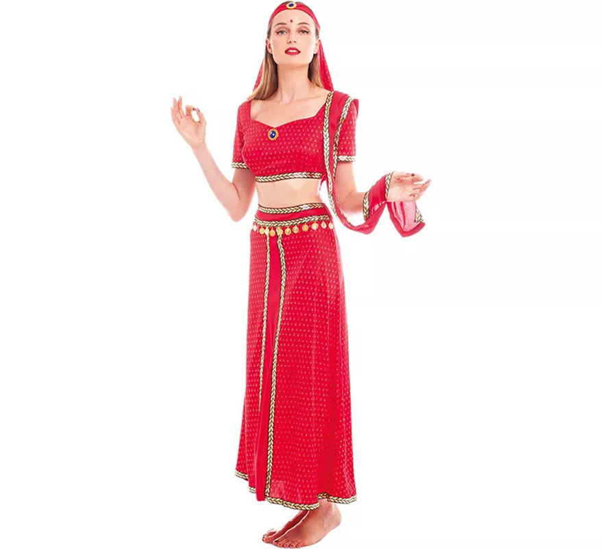 Translation missing: fr.Disfraz de Hindú Bollywood Fucsia para mujer