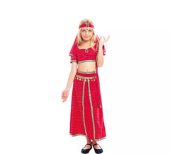 Déguisement indien Bollywood Fuchsia fille