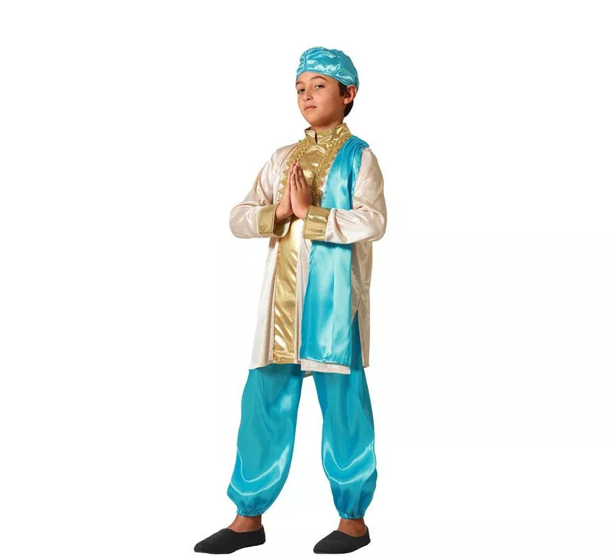 Translation missing: fr.Disfraz de Hindú Exótico azul para niño