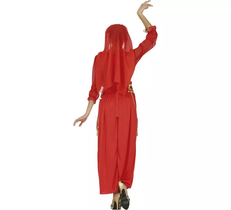Translation missing: fr.Disfraz de Hindú Rojo para mujer