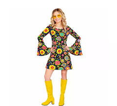 Costume hippie à la mode des années 60 pour femme