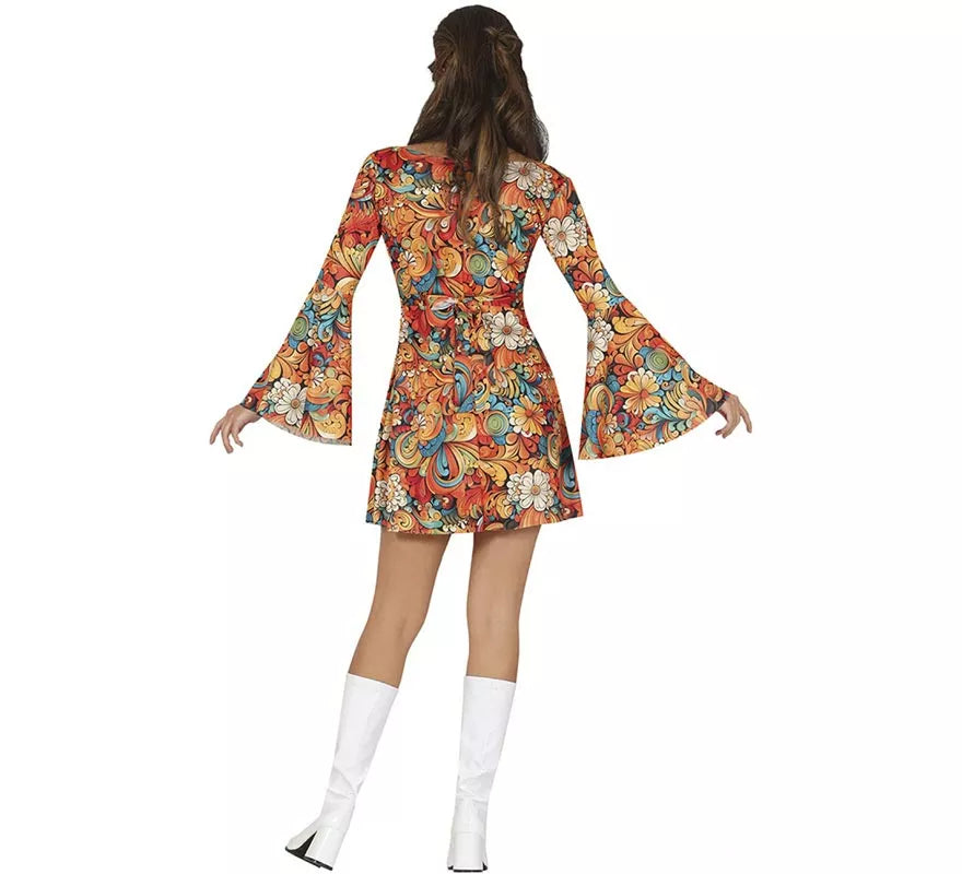 Translation missing: fr.Disfraz de Hippie Años 70 floral para mujer