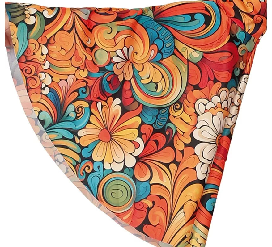 Translation missing: fr.Disfraz de Hippie Años 70 floral para mujer