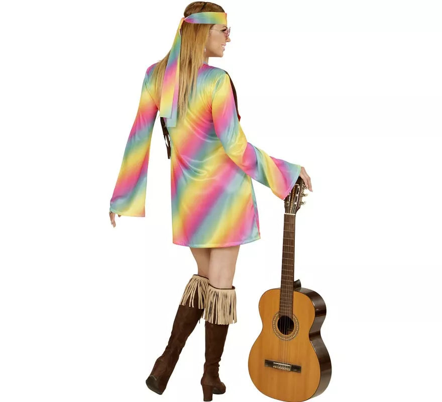 Translation missing: fr.Disfraz de Hippie Arcoíris para mujer