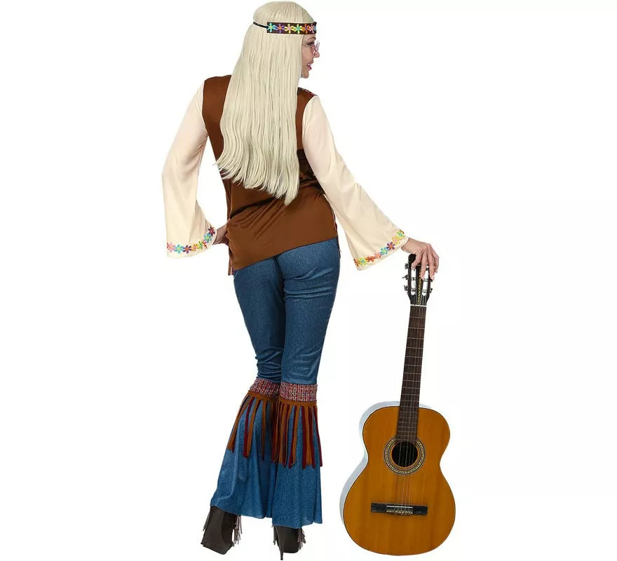 Translation missing: fr.Disfraz de Hippie beige para mujer