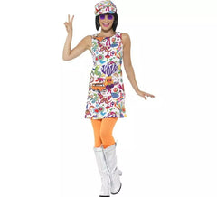 Déguisement Hippie Good Wave 60's pour femme