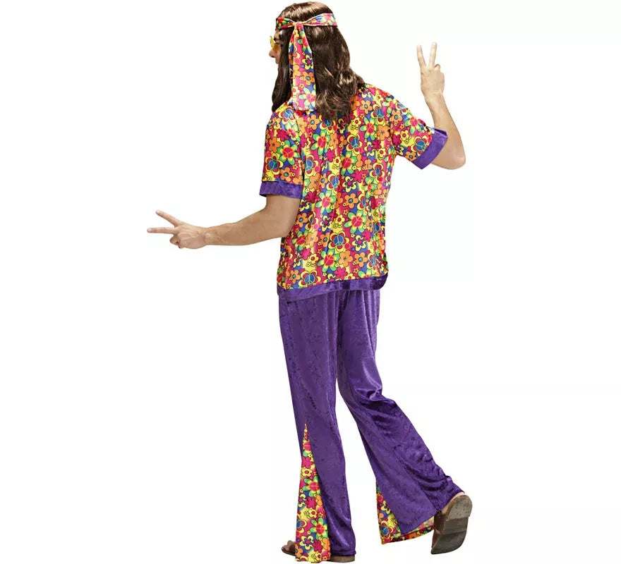 Translation missing: fr.Disfraz de Hippie Campana de terciopelo para hombre