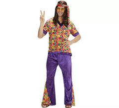 Déguisement hippie cloche en velours homme