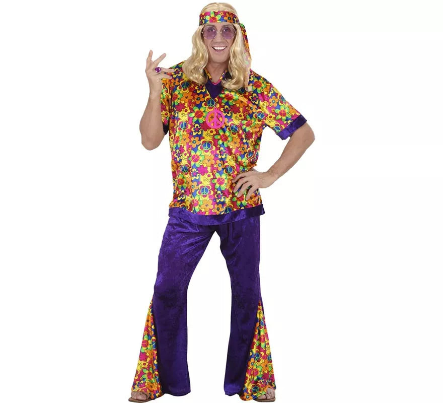 Translation missing: fr.Disfraz de Hippie Campana de terciopelo para hombre