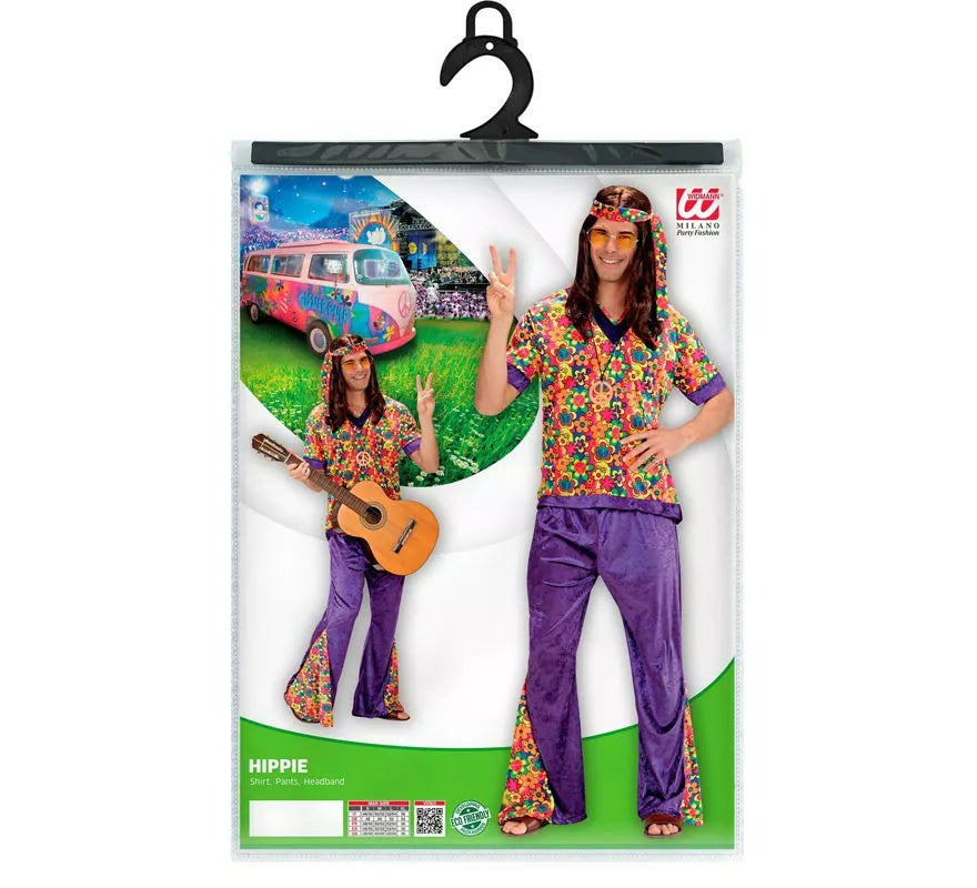 Translation missing: fr.Disfraz de Hippie Campana de terciopelo para hombre