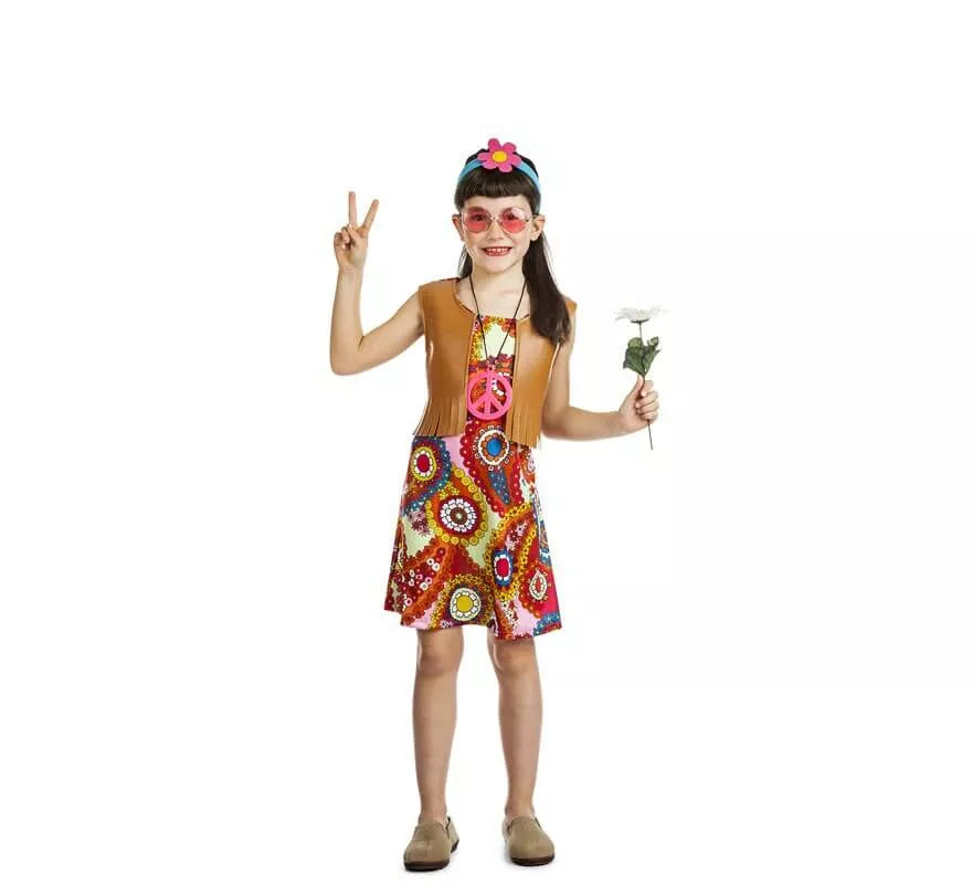 Translation missing: fr.Disfraz de Hippie Chaleco para niña