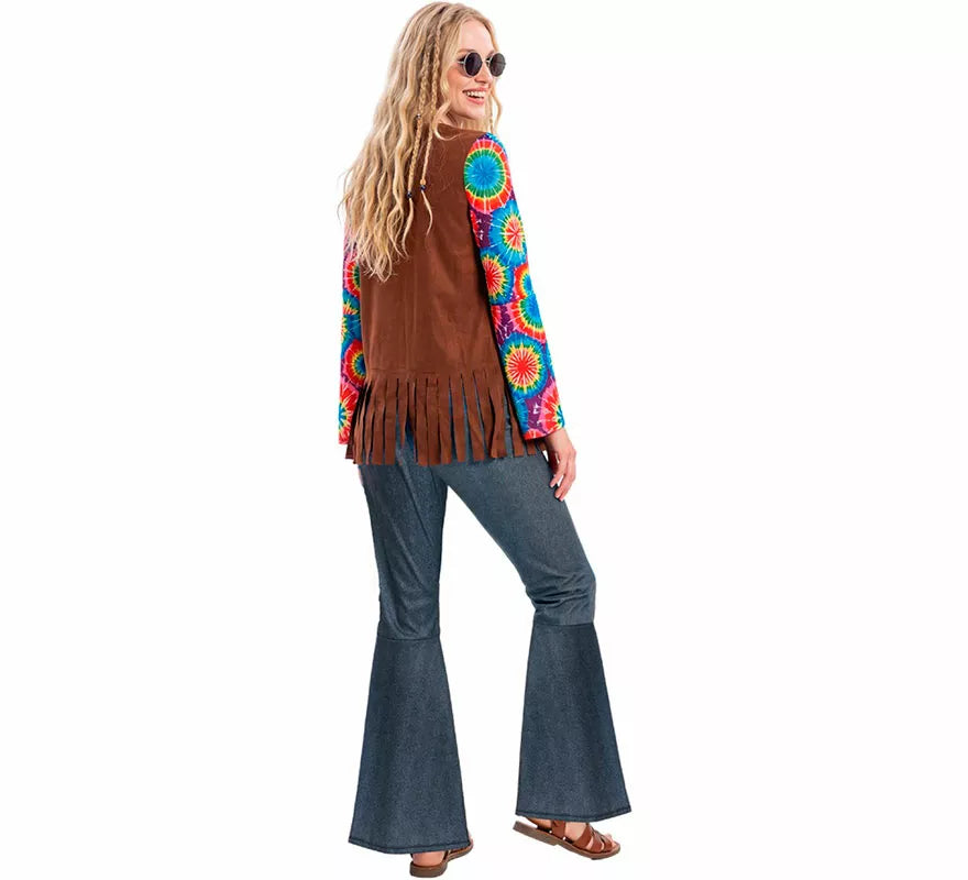 Translation missing: fr.Disfraz de Hippie con Chaleco para mujer