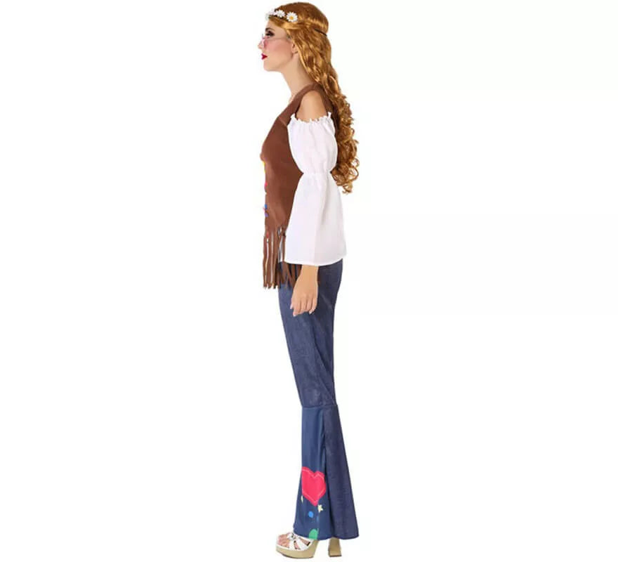 Translation missing: fr.Disfraz de Hippie con Chaleco para mujer