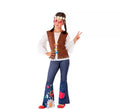 Disfraz de Hippie con Chaleco para niña